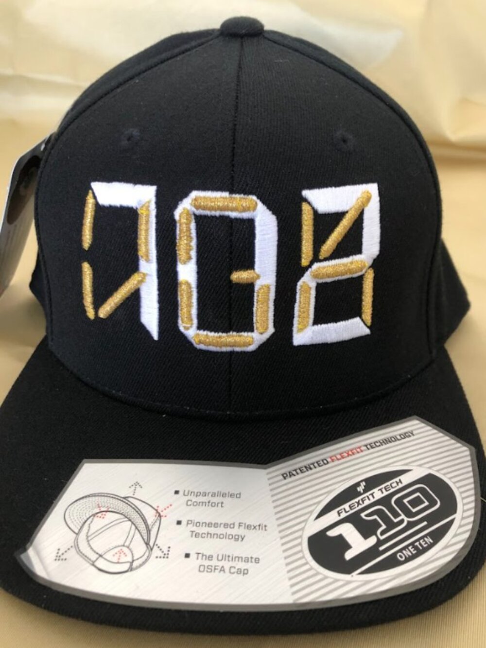 VGK 702 Black with White/Gold Thread FlexFit Snapback Hats!
